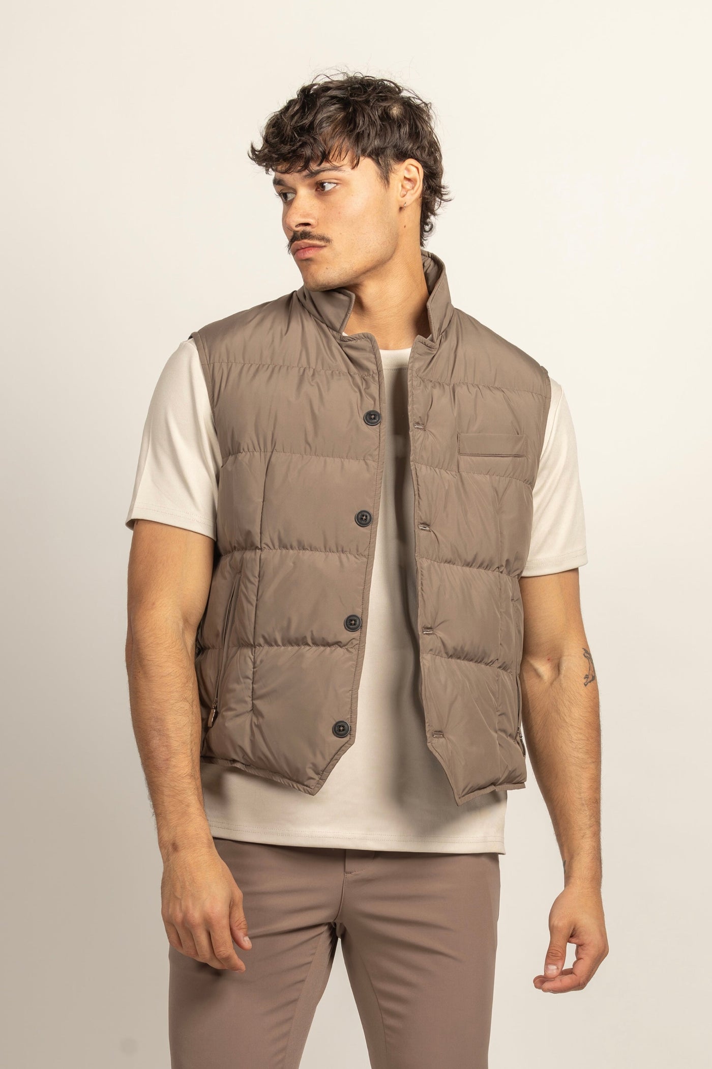 Voyager TAUPE Puffer Bodywarmer